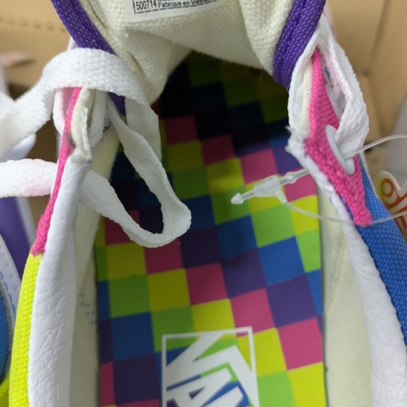 Vans Women Colorful Athletic Shoes - Pink, Blue, Purple, Green - Picture 8 of 9